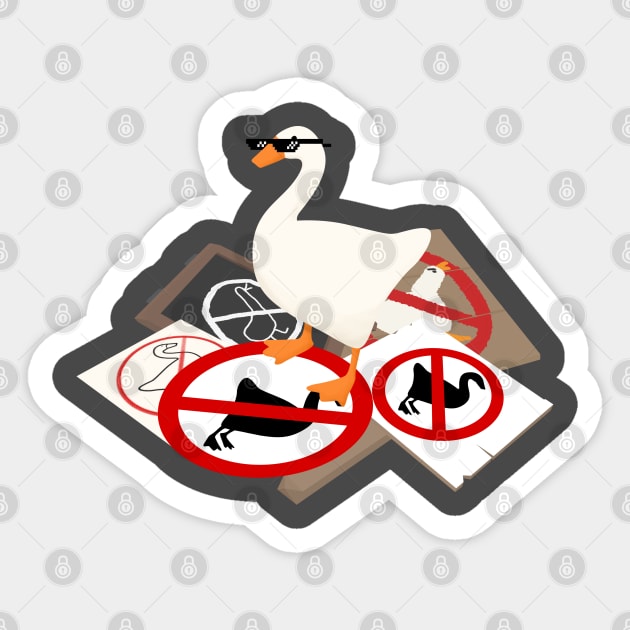 Goose - Thug life Sticker by KuroNeko